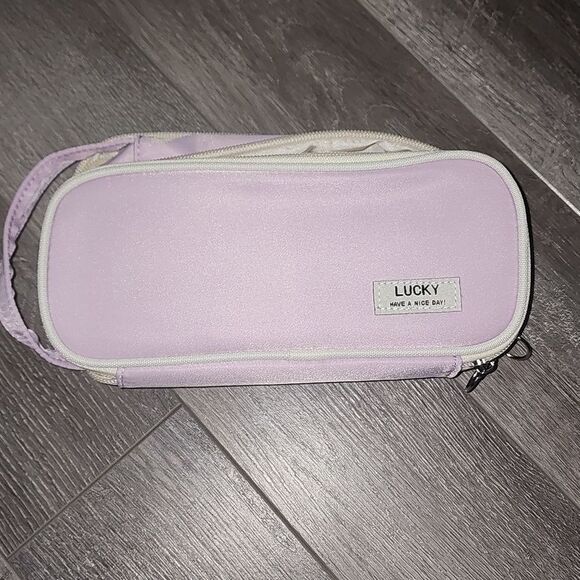 Purple Aesthetic Pencil Pouch or Cosmetic Bag - Picture 3 of 5